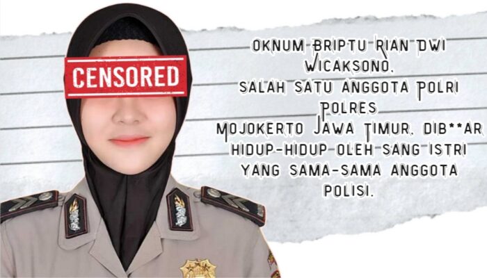Oknum Polisi Wanita(Polwan)Bakar Suami,di Aspol Polres Mojokerto,Polda Jatim,Kapolres Sebut,Masalah Keluarga